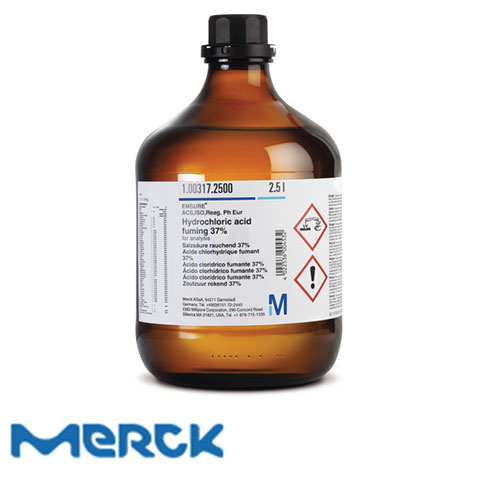 Hydrochloric Acid Fuming 37% For Analysis Emsure Merck